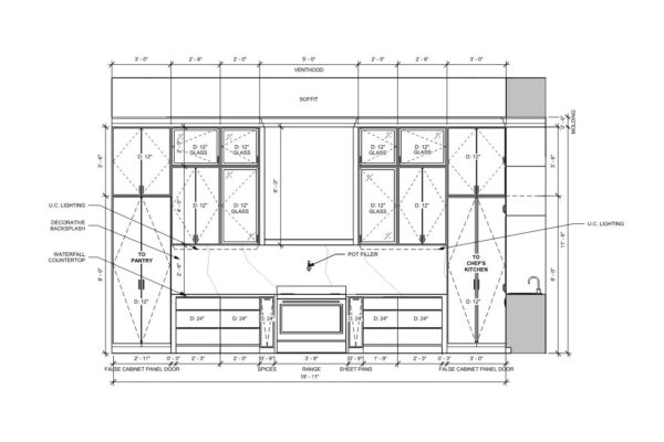 KENWOOD INTERIOR ELEVATION - RANGE