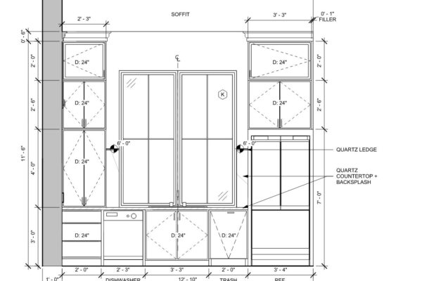 KENWOOD INTERIOR ELEVATION - SINK