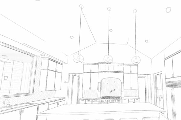 Herring Residence KITCHEN BW