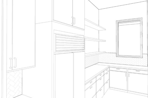 Herring Residence PANTRY BW